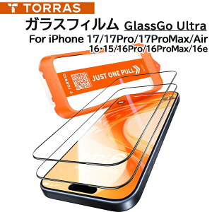 y|Cg20{Iz TORRAS iPhone17 / iPhone17Pro / iPhone17ProMax / Air / iPhone16 / iPhone16Pro / iPhone16ProMax / iPhone16e p KXtB Ki ϏՌ یtB GlassGo Ultra 2Zbg
