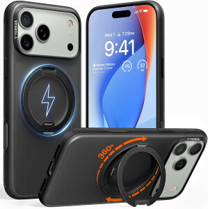 y|Cg15{Iz TORRAS iPhone17 / iPhone17Pro / iPhone17ProMax / Air P[X O X^h Ostand O3 Fitness MagSafeΉ Ki ϏՌ Xgbvz[t Yی  }bg ubN