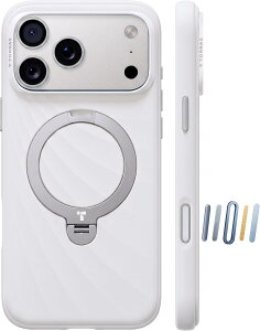 iPhone18 Pro ProMax TORRAS ���K�i �����O�t�� �X�^���h MagSafe�Ή� �ϏՌ� �X�}�z�P�[�X �V���R�� 360°��] �w��h�~ iPhone18 Pro 18 ProMax �p Ostand Q3 Wind