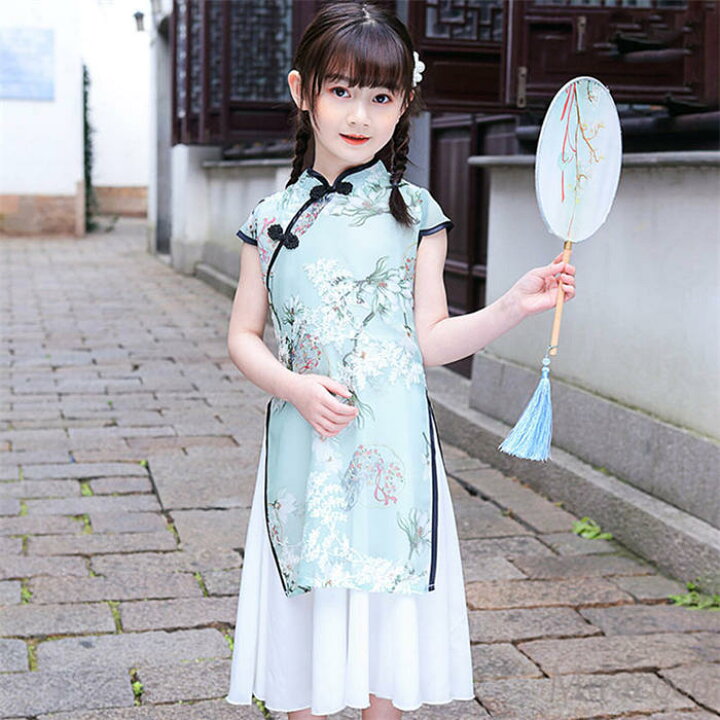 楽天市場】チャイナドレス キッズ チャイナ服 チャイナワンピース 子供  