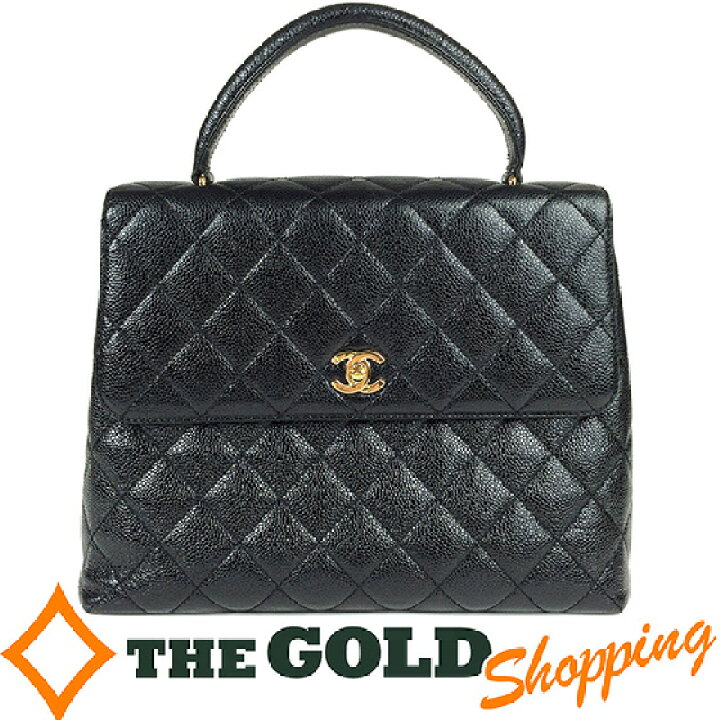 楽天市場】シャネル CHANEL キャビアスキン ケリー型 フラップ 