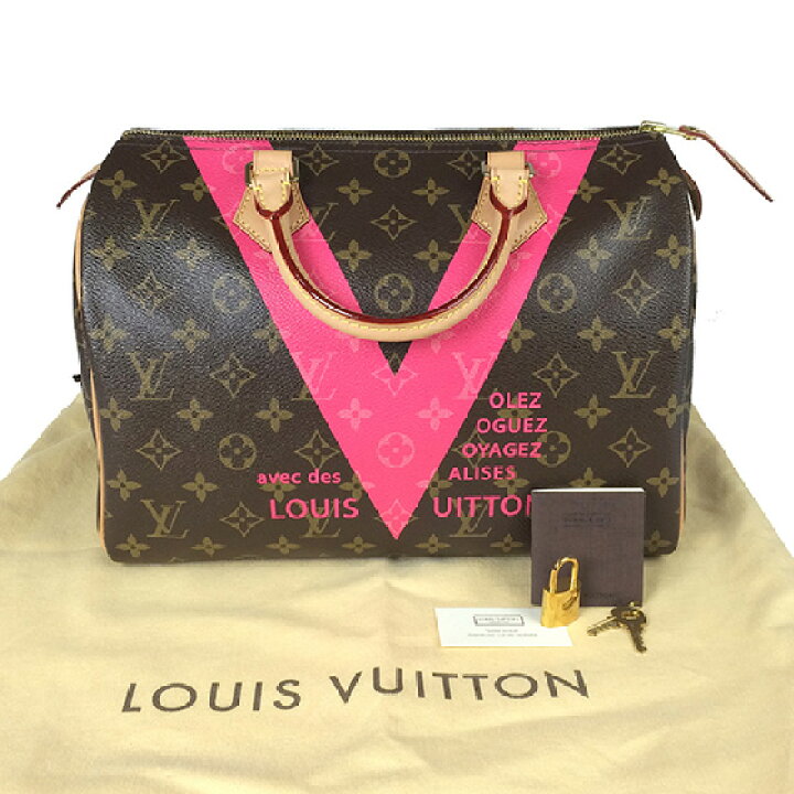 M41533 Louis Vuitton 2015 Summer Monogram V Speedy 30 Handbag