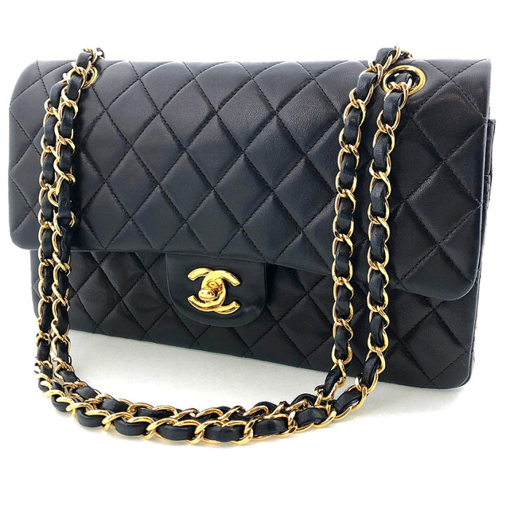 楽天市場】シャネル CHANEL マトラッセ25 ラムスキン Wフラップ
