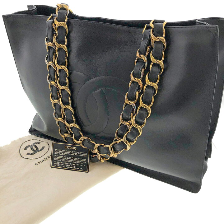 楽天市場】シャネル CHANEL ココマーク チェーントート ブラック 