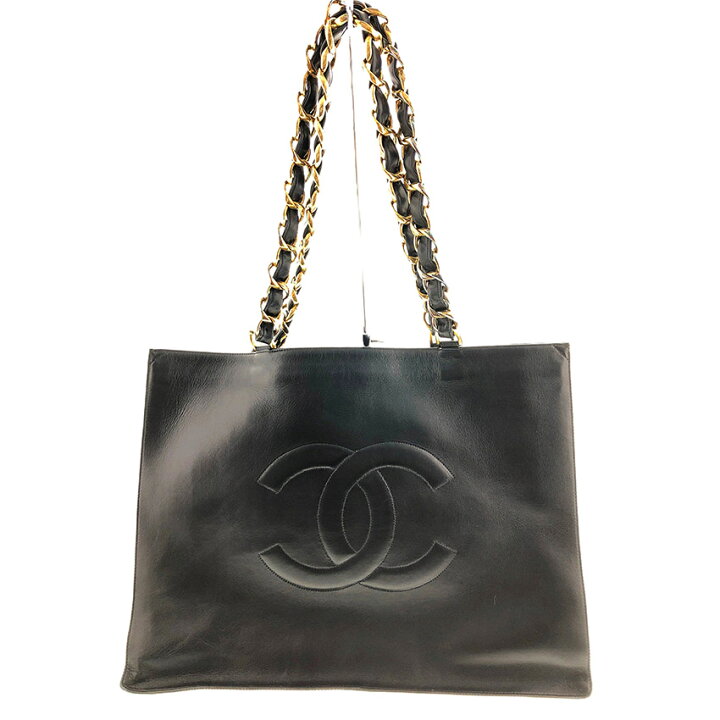 楽天市場】シャネル CHANEL ココマーク チェーントート ブラック  