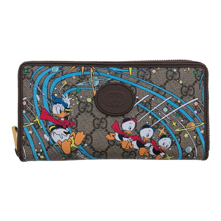 楽天市場 Gucci ディズニー コラボ ドナルドダック ジップアラウンド ウォレット ラウンドファスナー Disney グッチ 財布 長 財布 ザ ゴールド The Gold ショッピング 中古 The Gold ショッピング