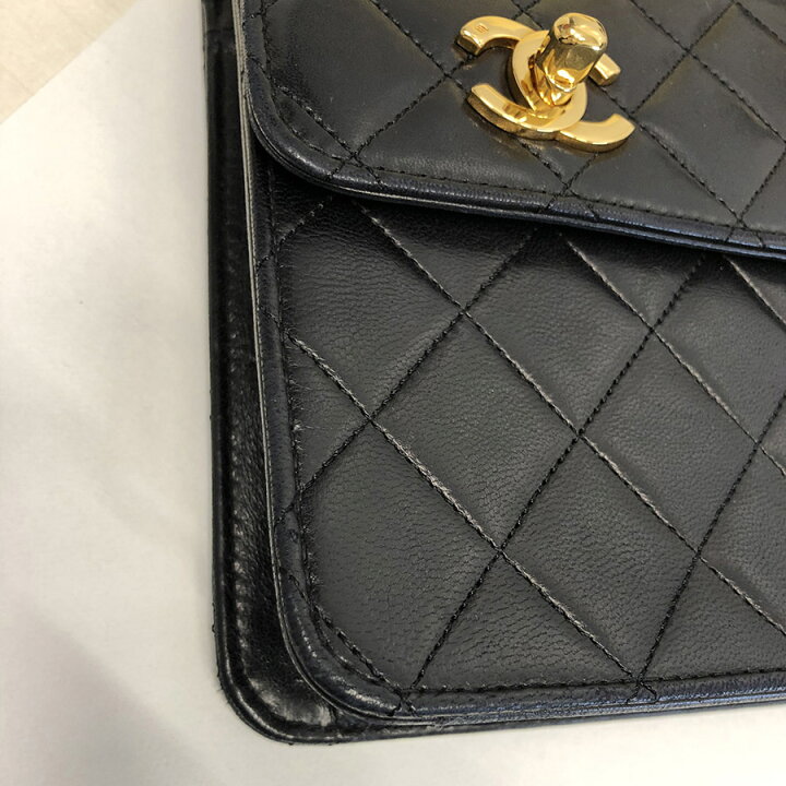 楽天市場】シャネル□ダブル ターンロック マトラッセ チェーン 