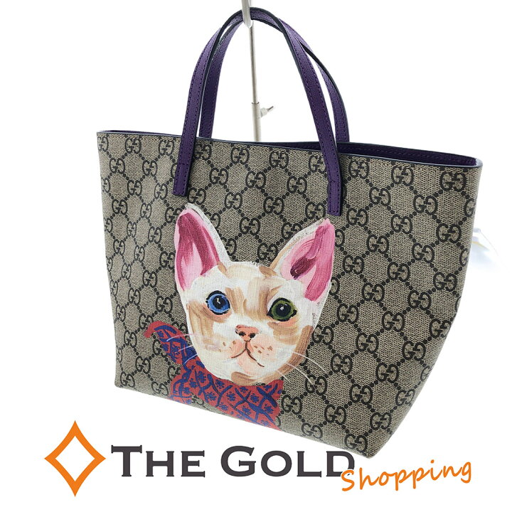 楽天市場】グッチ チルドレンズ トートバッグ 猫 キャット  