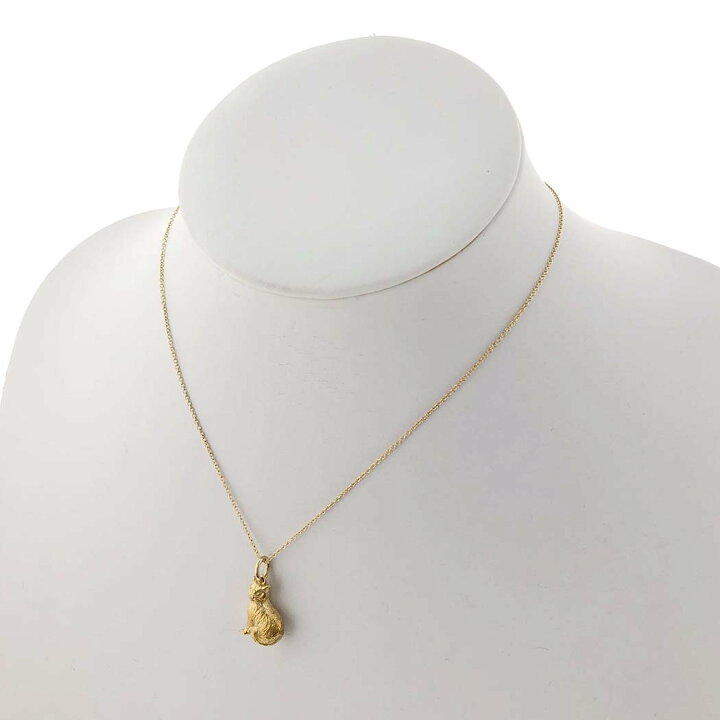 楽天市場】Tiffany&Co. キャットモチーフ ネックレス K18 YG 750 