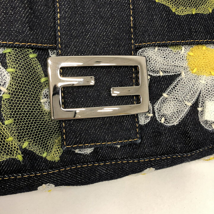 楽天市場】FENDI マンマバケット デニム 花 レース 刺繍 肩掛け ワン 