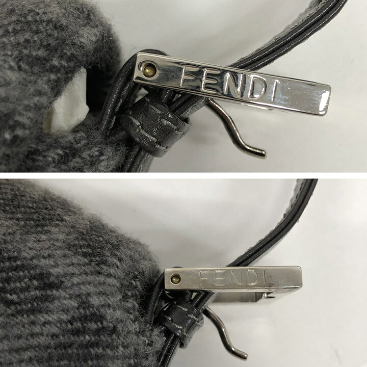 楽天市場】FENDI ズッカ マンマバケット カシミア カシミヤ グレー 