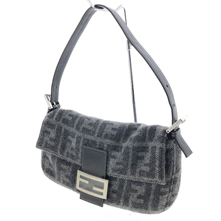 楽天市場】FENDI ズッカ マンマバケット カシミア カシミヤ グレー 