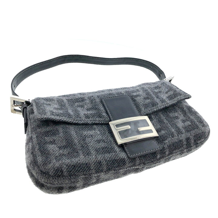 楽天市場】FENDI ズッカ マンマバケット カシミア カシミヤ グレー 