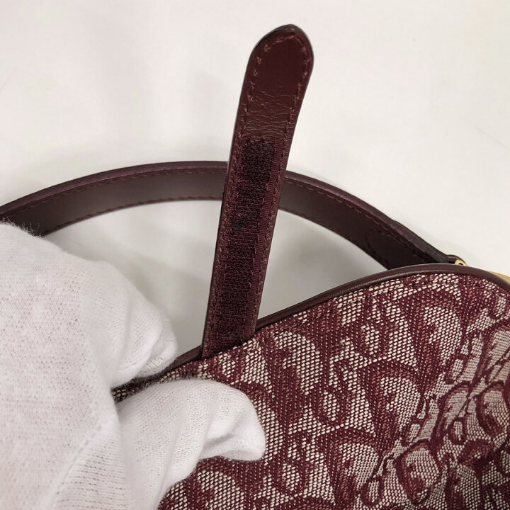 楽天市場】Christian Dior☆ サドルバッグ トロッター ロゴ キャンバス 