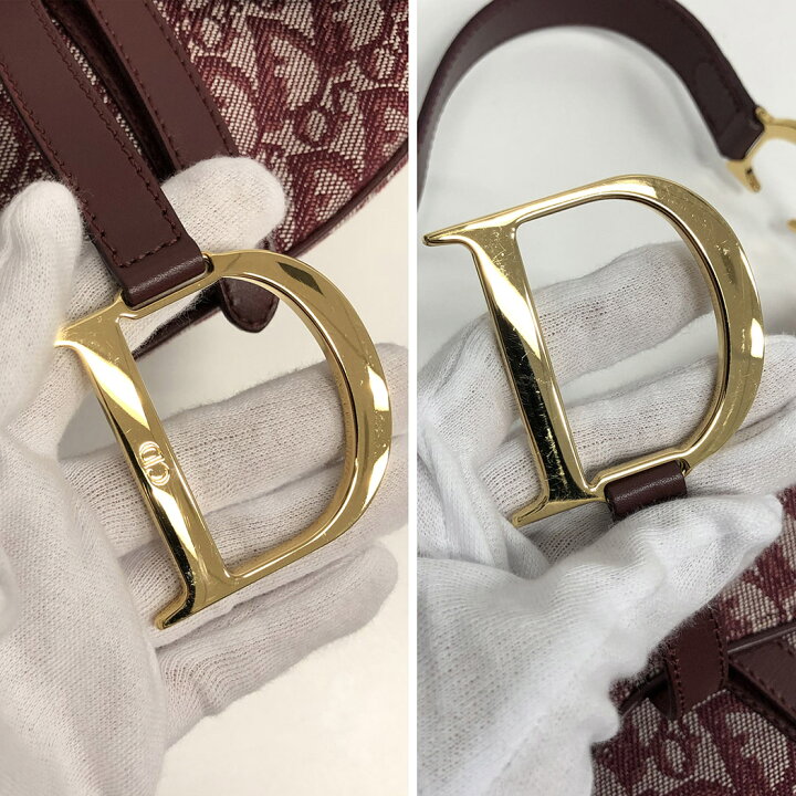 楽天市場】Christian Dior☆ サドルバッグ トロッター ロゴ キャンバス 