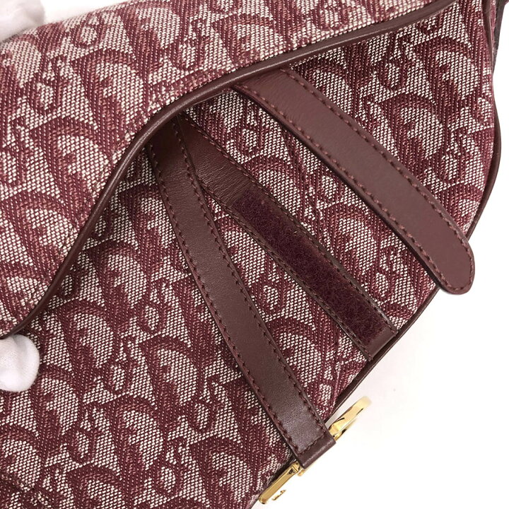楽天市場】Christian Dior☆ サドルバッグ トロッター ロゴ キャンバス 