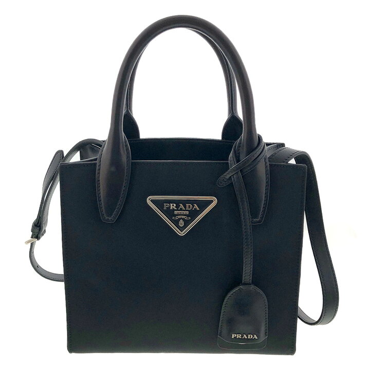 楽天市場】PRADA ハンドトートバッグ 1BA298 2WAY ハンド 三角プレート 