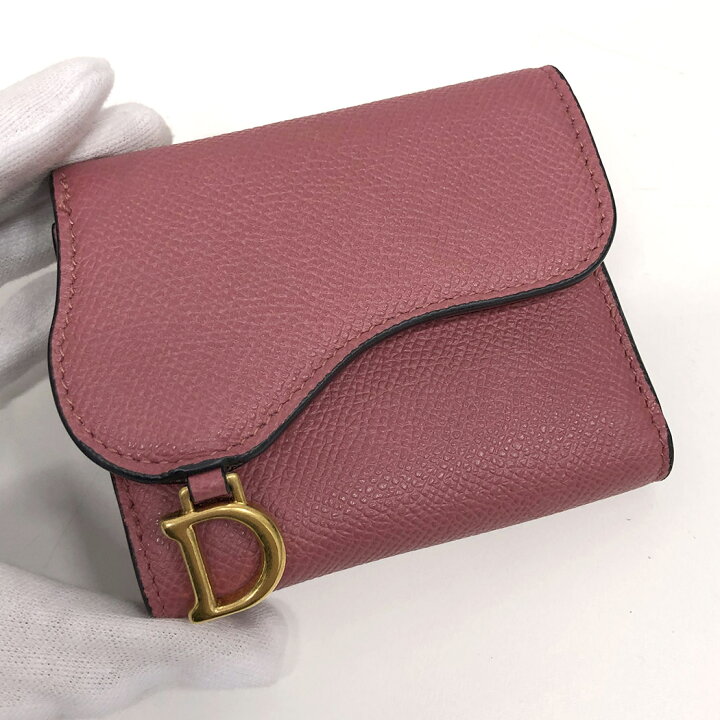 楽天市場】Christian Dior□SADDLE ロータスウォレット S5652CBAA_M64P 