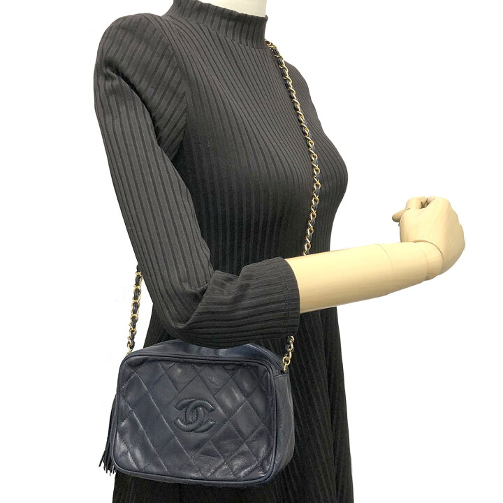 楽天市場】CHANEL□フリンジ マトラッセ チェーンショルダーバッグ