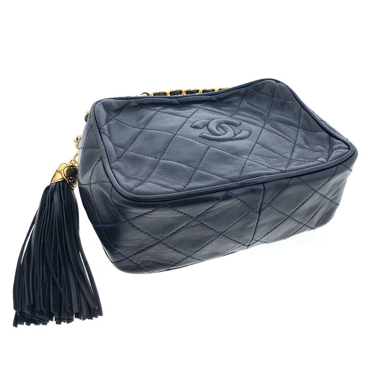 楽天市場】CHANEL□フリンジ マトラッセ チェーンショルダーバッグ