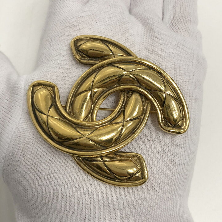 楽天市場】CHANEL□ キルティングココマーク ブローチ ヴィンテージ 