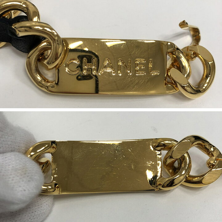 楽天市場】CHANEL☆ レザー チェーンベルト コイン ココマーク レザー  