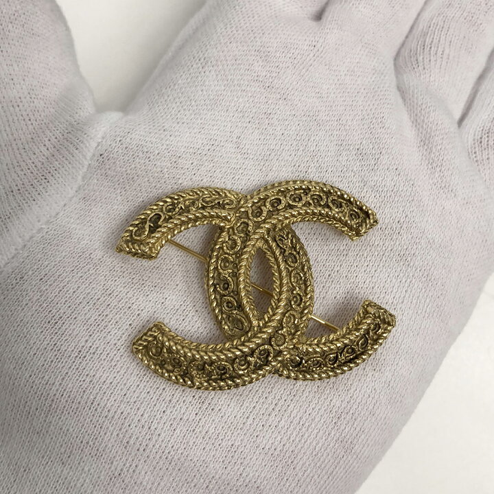 楽天市場】CHANEL□ココマークブローチ 1108 マットゴールド 