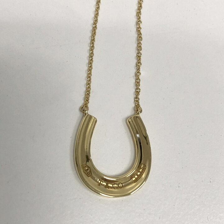 楽天市場】Tiffany&Co.□ ホースシューネックレス 750 YG イエロー  