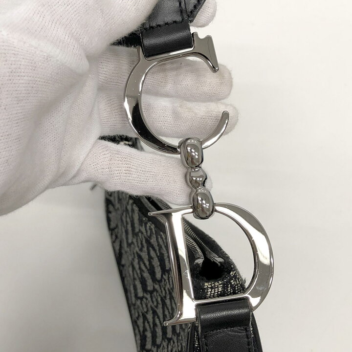 楽天市場】Christian Dior☆ サドルバッグ トロッター ネイビー ワン 
