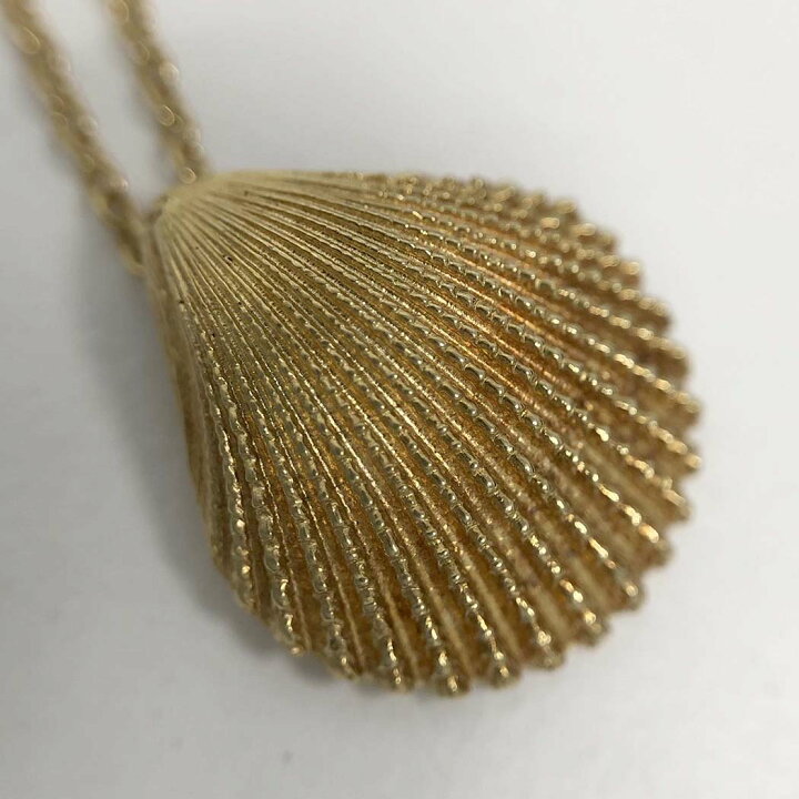 楽天市場】Tiffany&Co.□ シェルネックレス 貝殻 750 K18 YG イエロー 