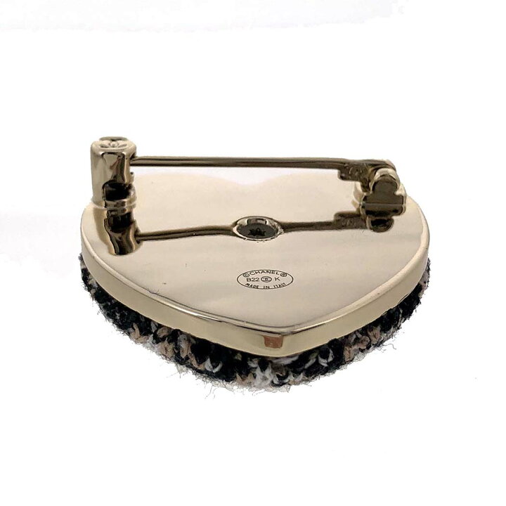 楽天市場】CHANEL☆ ツイード ハート モチーフ ブローチ ニット ココ 