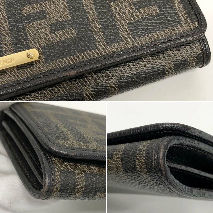 楽天市場】FENDI□コンチネンタルウォレット 8M0298 ロング フラップ 