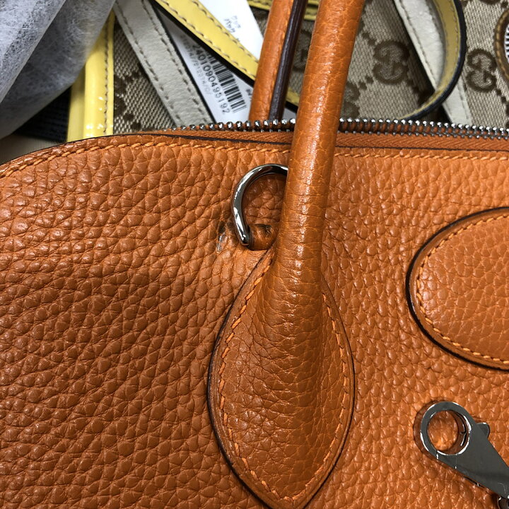 楽天市場】HERMES☆ ボリード35 オレンジ トリヨンクレマンス レザー 