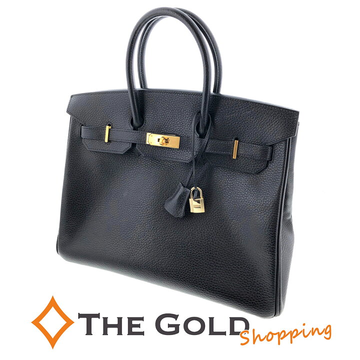 楽天市場】HERMES○ バーキン35 □G刻印 トゴ ブラック レザー 
