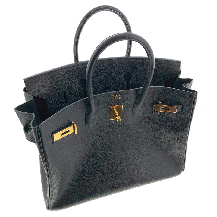 楽天市場】HERMES○ バーキン35 □G刻印 トゴ ブラック レザー  