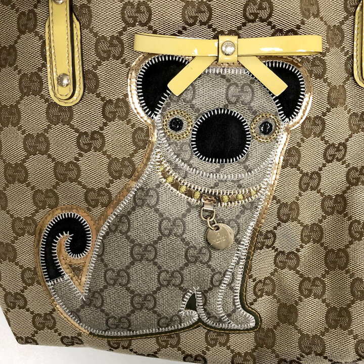 楽天市場】GUCCI トートバッグ 212374 グッチョリ オリバー パグ 子犬  