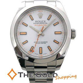 ROLEX ミルガウス 116400 並行 白文字盤 ホワイト ランダム品番 自動巻き ロレックス 腕時計 メンズ ウォッチ 男性用 【中古】