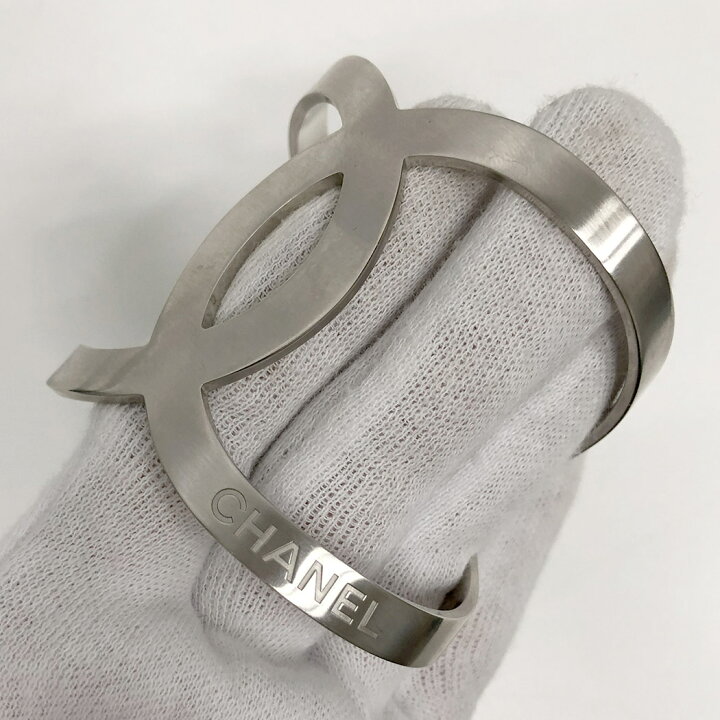 楽天市場】CHANEL□ ココマーク オープン バングル メタル シルバー