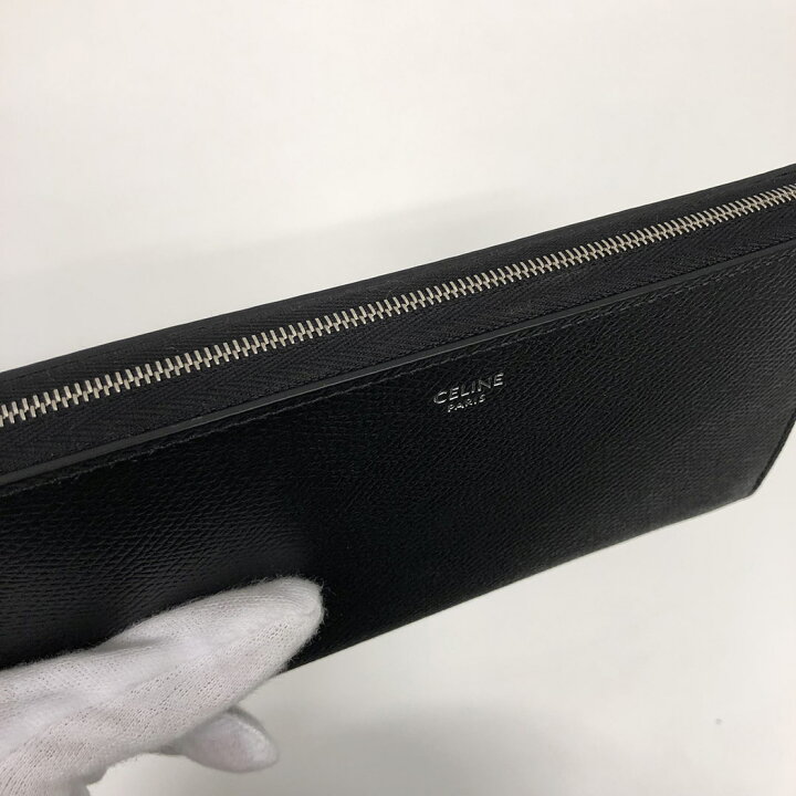楽天市場】CELINE□ ラージ ジップドウォレット 10B553BEL.38SI グレ  
