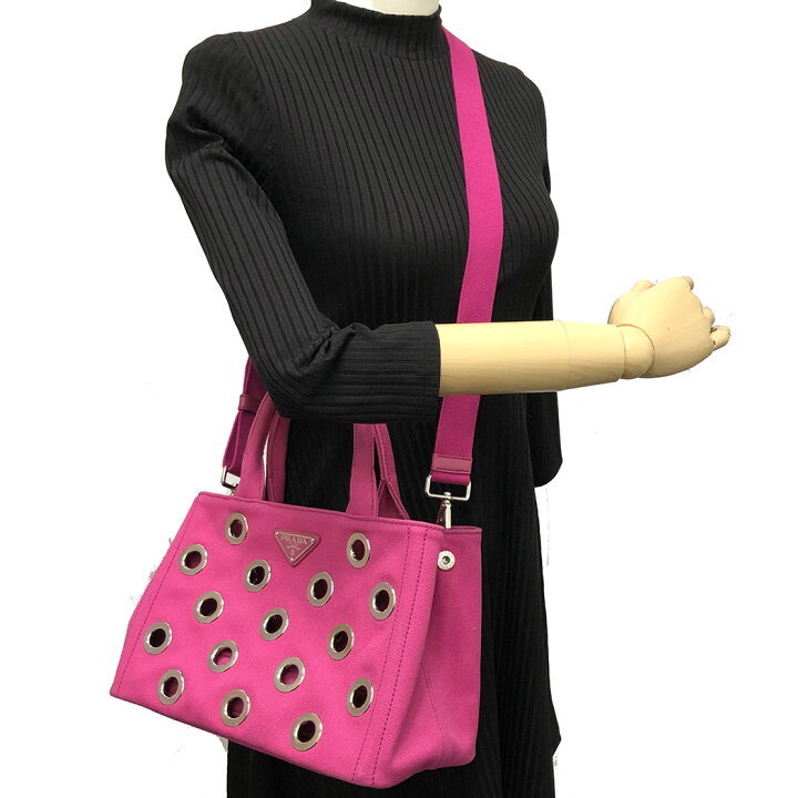 楽天市場】PRADA□ カナパトート グロメット 1BG439 パンチング ホール 