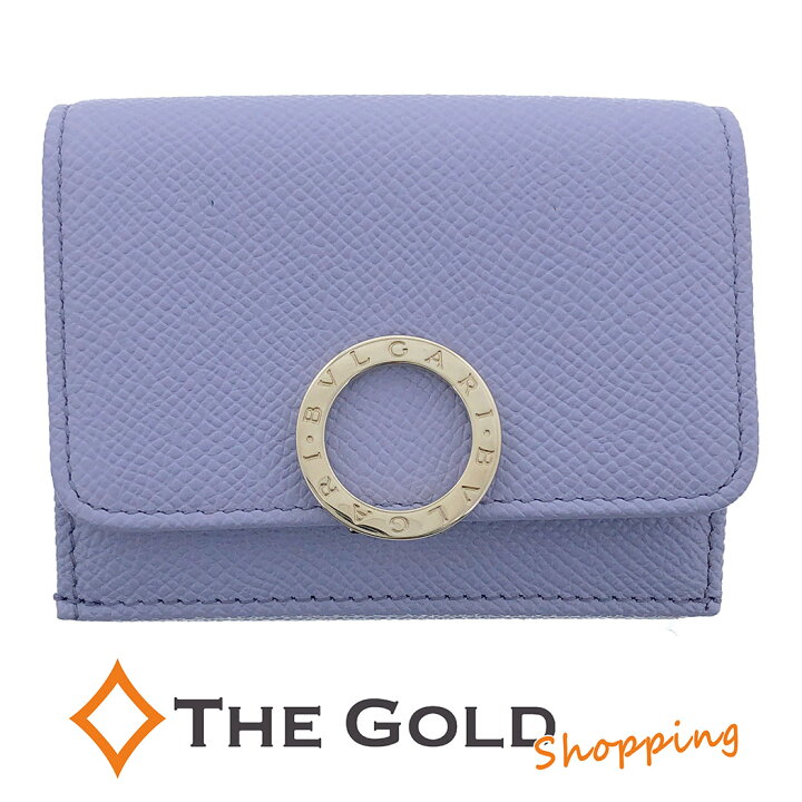 ブルガリ クリップ デニム ブルー 三つ折り財布 1905【中古】BVLGARI  