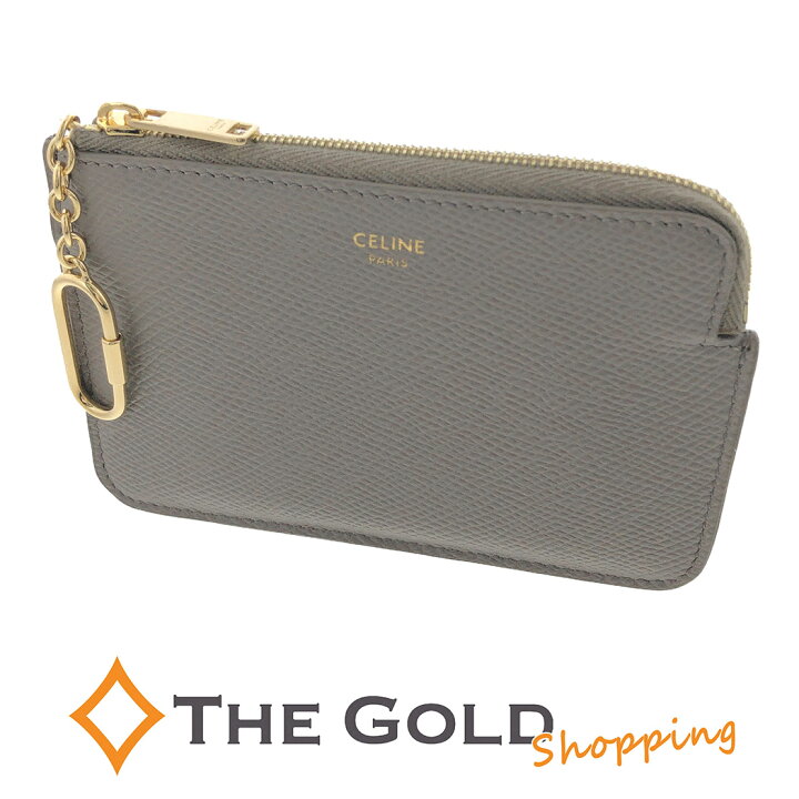 楽天市場】CELINE□キーリング付き コイン＆カードケース グレージュ  