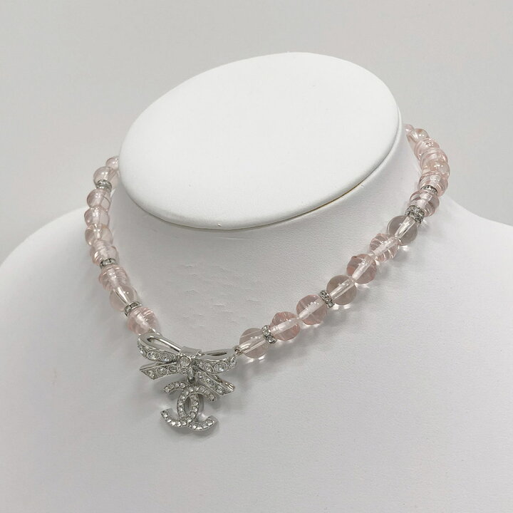 楽天市場】CHANEL□ チョーカー リボン ラインストーン ココマーク 