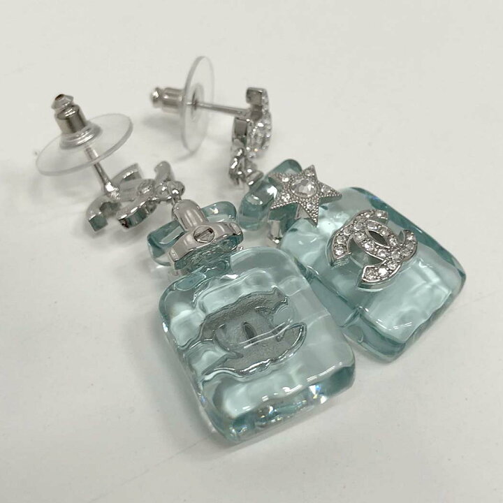 楽天市場】CHANEL ピアス パフュームボトル ラインストーン クリア 