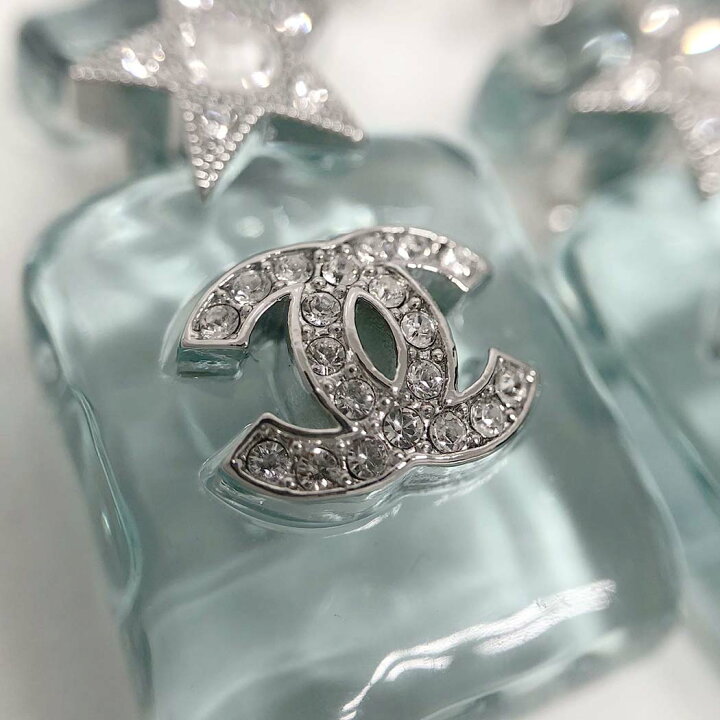 楽天市場】CHANEL ピアス パフュームボトル ラインストーン クリア 