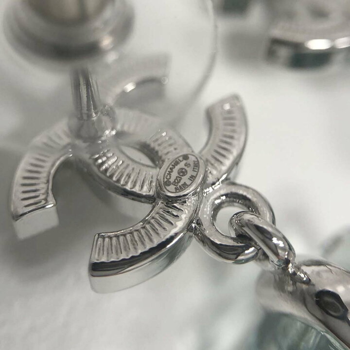 楽天市場】CHANEL ピアス パフュームボトル ラインストーン クリア 
