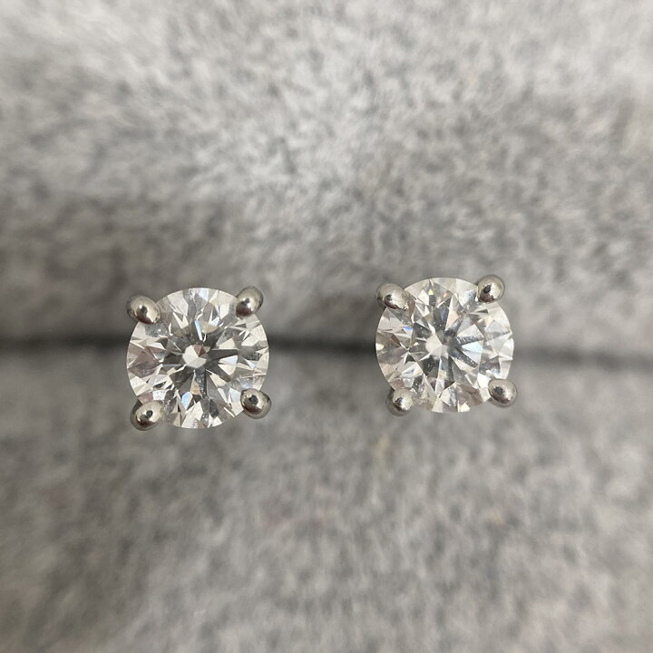 楽天市場】Tiffany&Co. ソリティア ダイヤモンド スタッド ピアス 