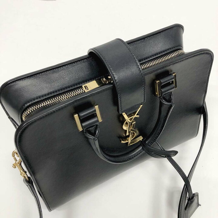 楽天市場】SAINT LAURENT□ ベイビーカバス 568853 ブラック ゴールド 