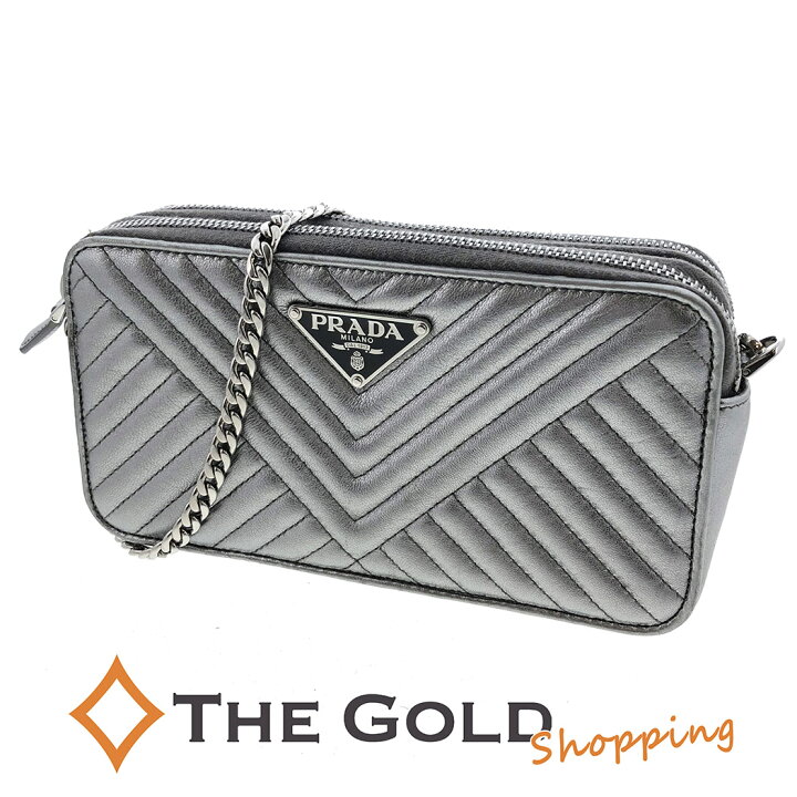 楽天市場】PRADA Wジップ ミニ チェーンショルダーバッグ 1DH010 