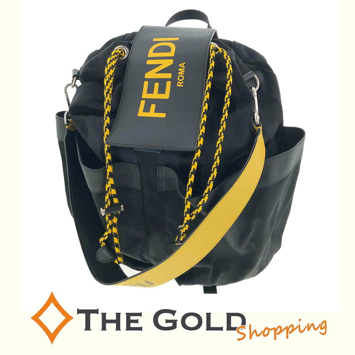 楽天市場】FENDI ドローストリング バックパック 7VZ056 ペカン カーフ